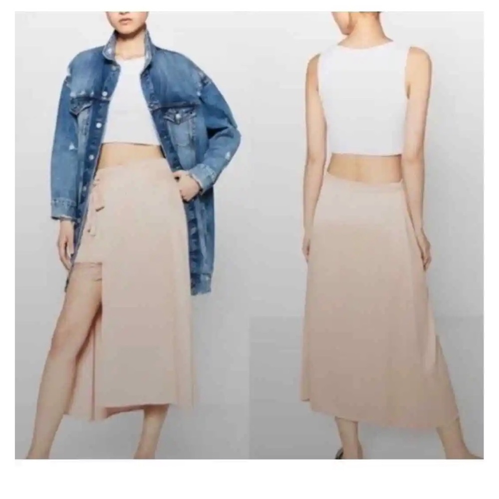 Zara silk skirt